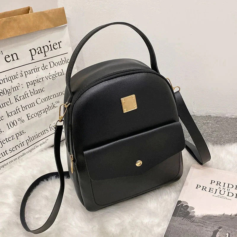 Women's Casual Style PU Leather Backpack