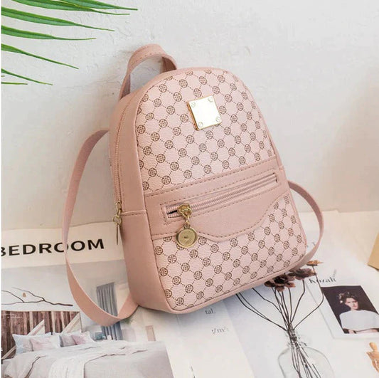 Women's Casual Cross-body Style PU Leather Backpack
