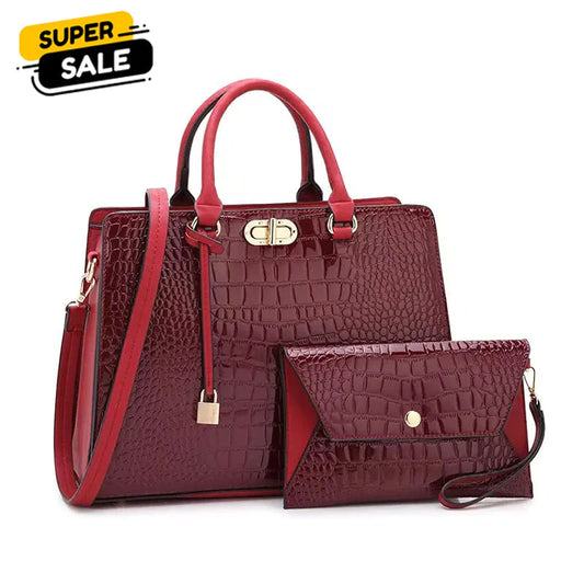 Luxury Imported Women's Shoulder Handbag | Faux Leather