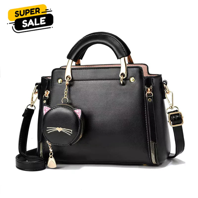 Luxury Imported Women's Shoulder Handbag | Faux Leather